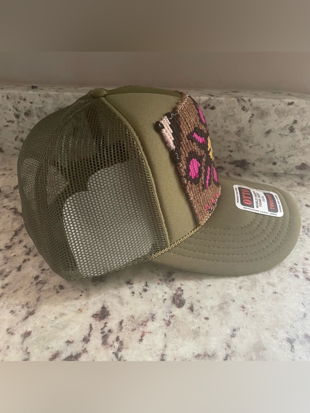 Orijinal Design Olive Green Kilim Patch Trucker Hat BRAND NEW WITH TAGS - Picture 4 of 8